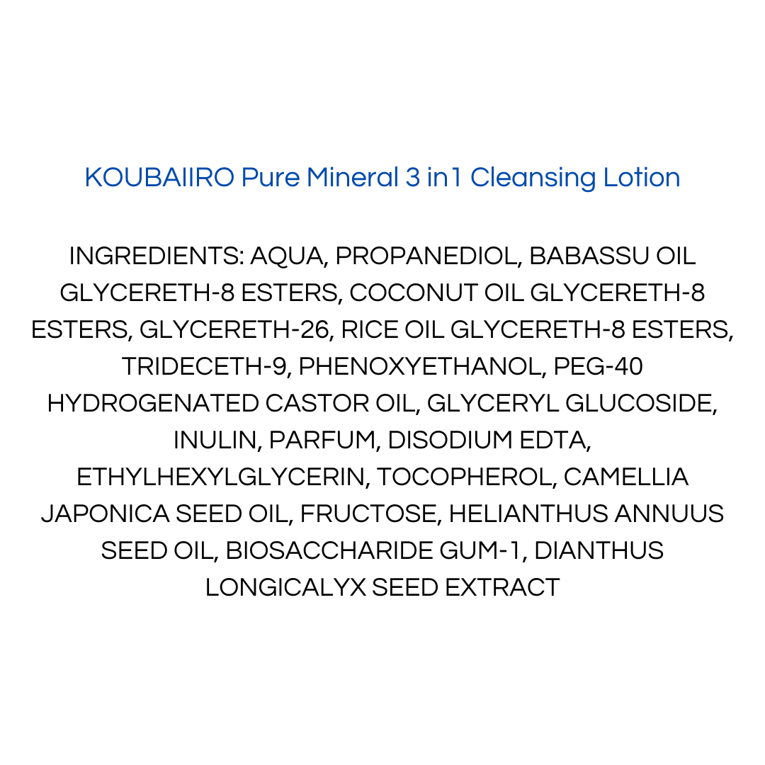 Onshondo Osaka - Koubaiiro - Pure mineral 3 in 1 cleansing lotion - 250ml