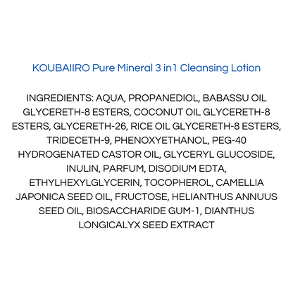 Onshondo Osaka - Koubaiiro - Pure mineral 3 in 1 cleansing lotion - 250ml
