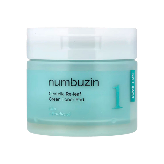 Numbuzin No.1 Centella Re-leaf Green Toner Pad 70pcs./190ml.