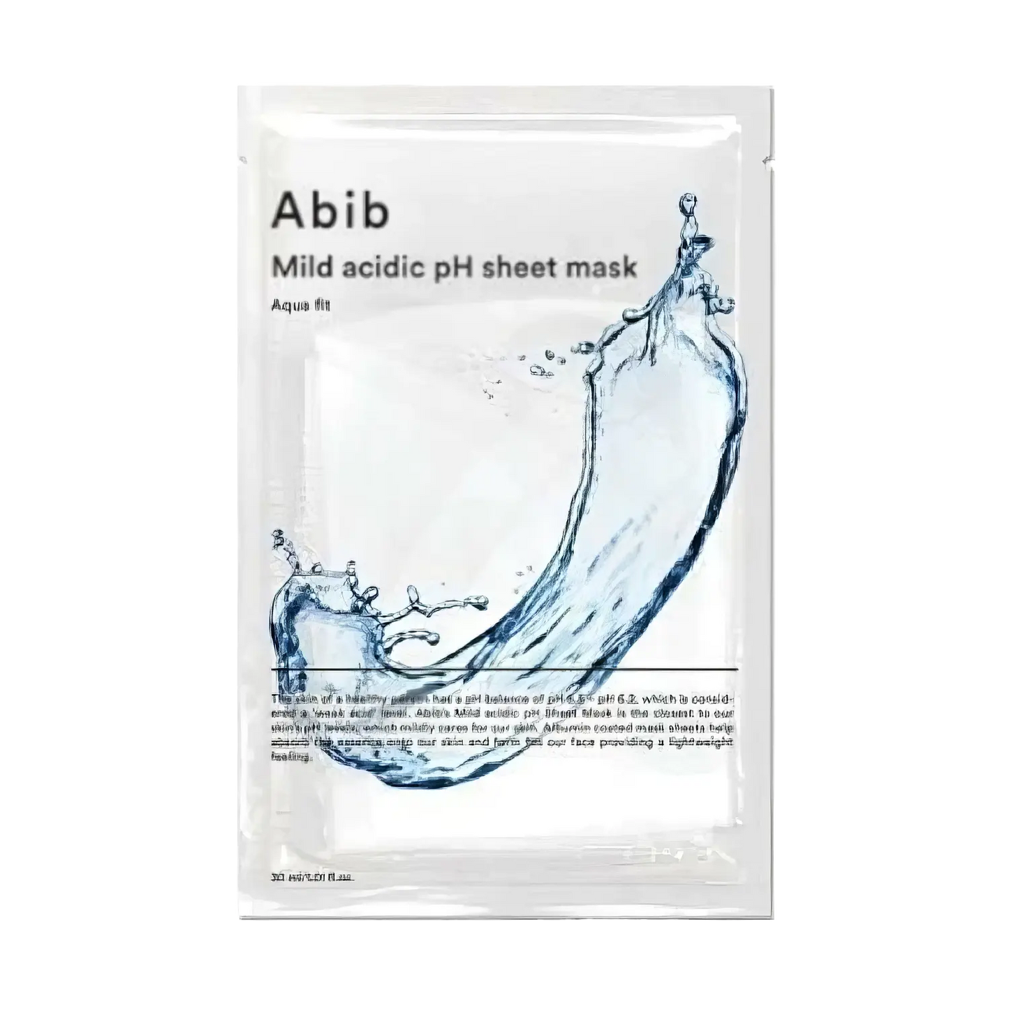 Abib - Mild Acidic pH Sheet Mask Aqua Fit - 30ml-Wonder Skin