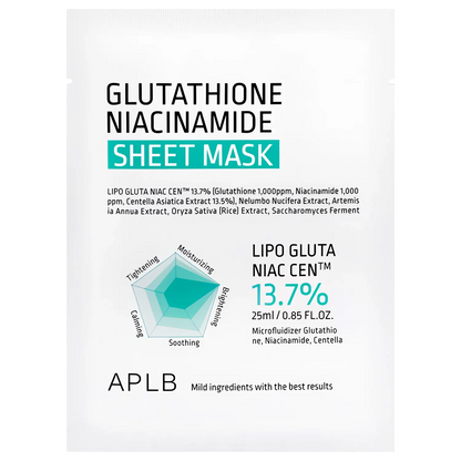 APLB - Glutathione Niacinamide Sheet Mask - 25ml-Wonder Skin