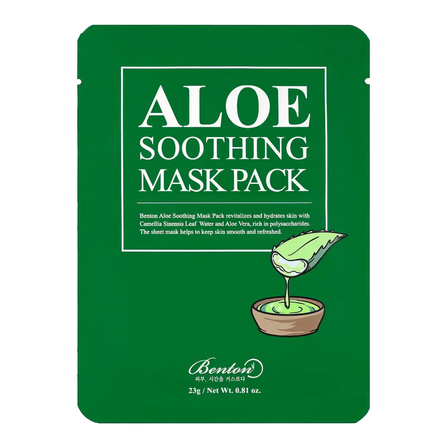 Benton - Aloe Soothing Mask - 23g-Wonder Skin