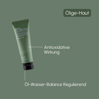 Benton - Deep Green Tea Cleansing Foam - 120g-Wonder Skin