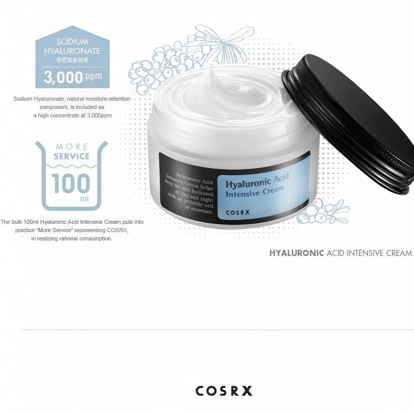 COSRX - Hyaluronic Acid Intensive Cream - 100g-Wonder Skin