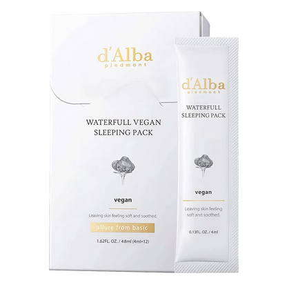 d'Alba - Waterfull Vegan Sleeping Pack - 12x4ml-Wonder Skin