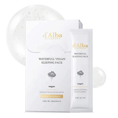 d'Alba - Waterfull Vegan Sleeping Pack - 12x4ml-Wonder Skin