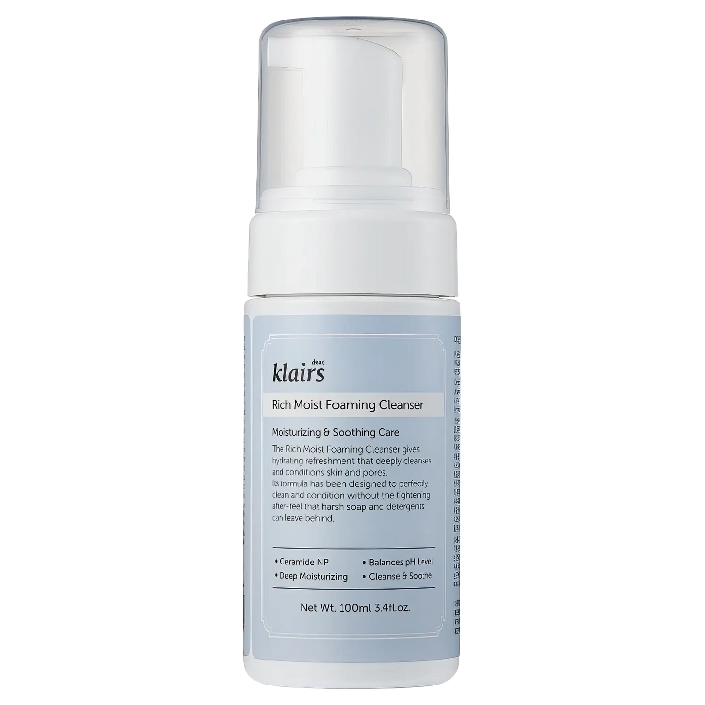 dear, Klairs - Rich Moist Foaming Cleanser - 100ml-Wonder Skin
