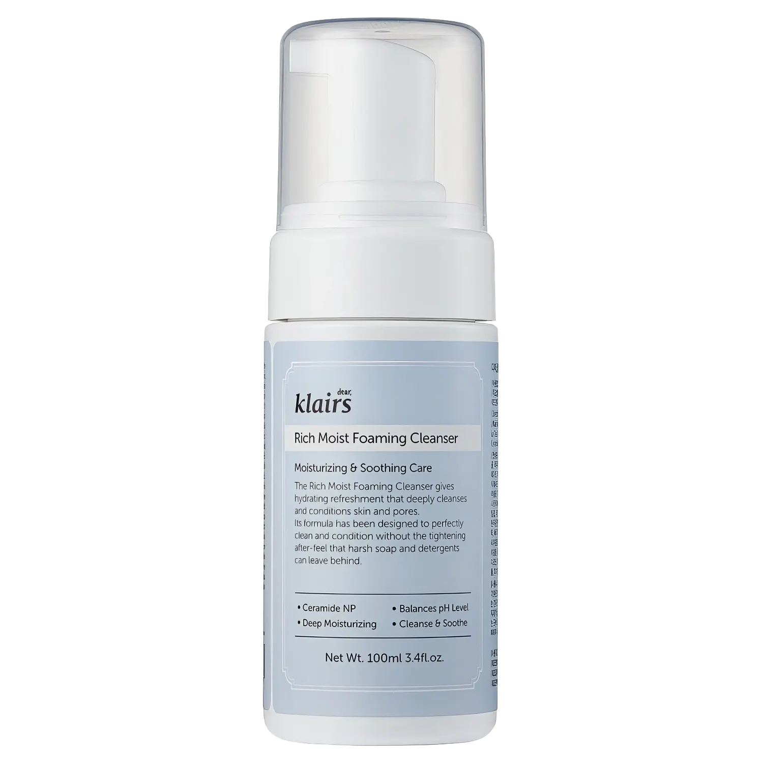 dear, Klairs - Rich Moist Foaming Cleanser - 100ml-Wonder Skin