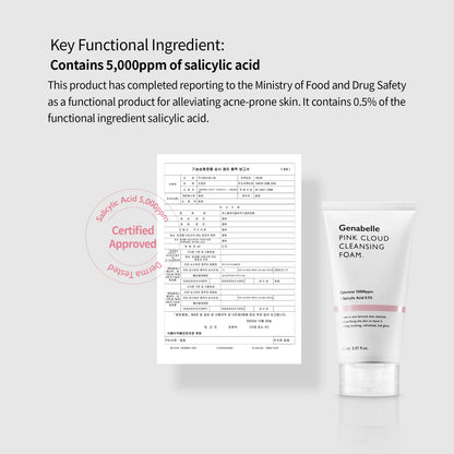 Genabelle Pink Cloud Cleansing Foam 150ml-Wonder Skin