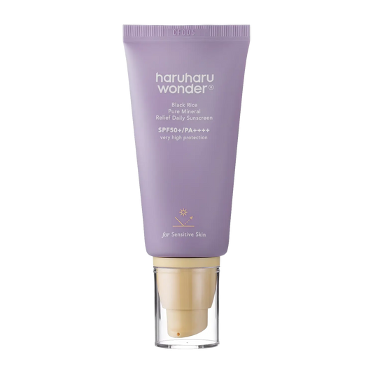 Haruharu Wonder - Black Rice Pure Mineral Relief Daily Sunscreen SPF50+/PA++++ - 50ml-Wonder Skin