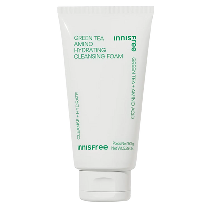 Innisfree - Green Tea Amino Hydrating Cleansing Foam - 150g-Wonder Skin