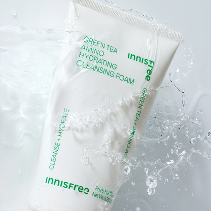 Innisfree - Green Tea Amino Hydrating Cleansing Foam - 150g-Wonder Skin