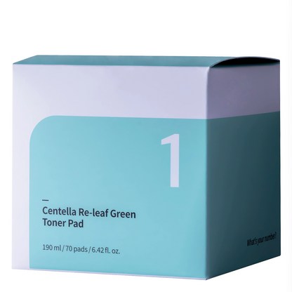 Numbuzin - No.1 Centella Re-leaf Green Toner Pad - 70pcs./190ml.-Wonder Skin