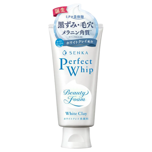 Shiseido Senka - Perfect Whip White Clay Face Wash - 120g-Wonder Skin