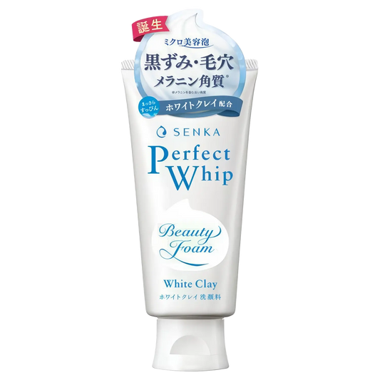 Shiseido Senka - Perfect Whip White Clay Face Wash - 120g-Wonder Skin