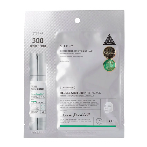 VT - Reedle Shot 300 2 Step Mask - 1.5g+25g-Wonder Skin