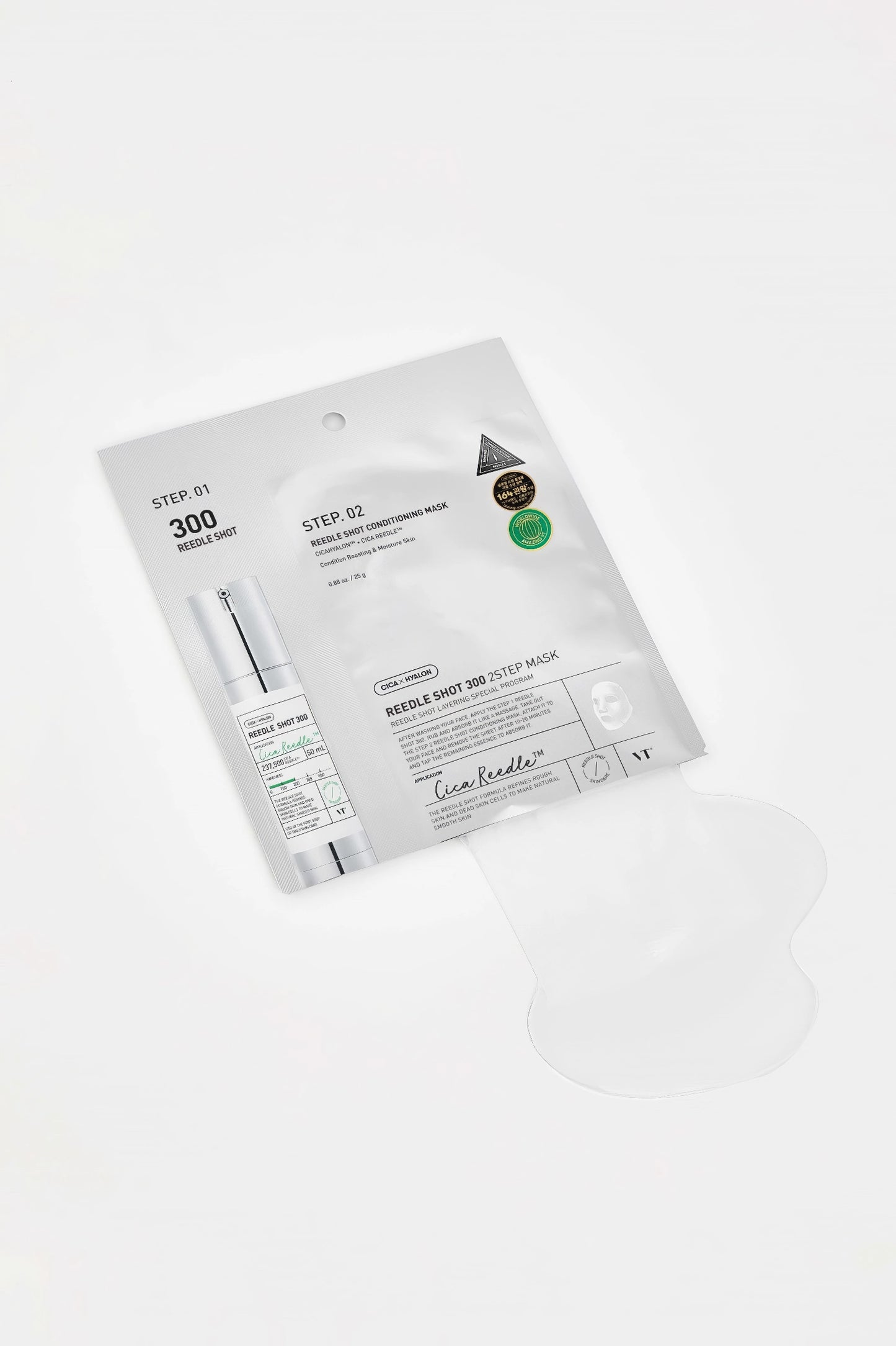 VT - Reedle Shot 300 2 Step Mask - 1.5g+25g-Wonder Skin